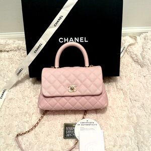 Chanel coco mini lilac gold HW